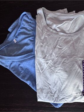 A Bundle of 2 Ladies Essential Short Sleeve Tees Blue XXL